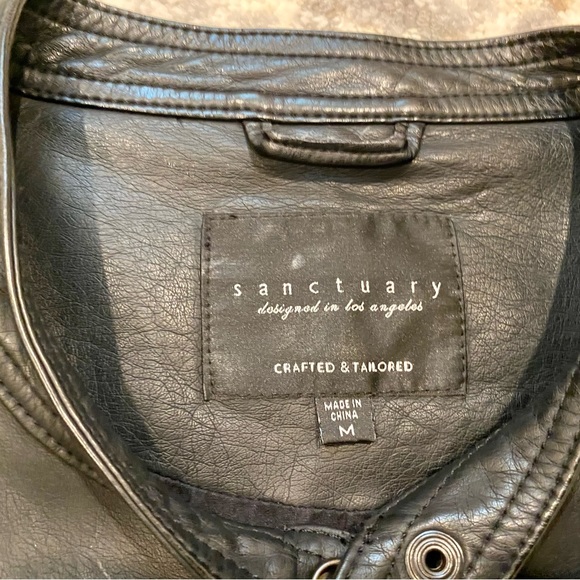 Sanctuary Vegan Leather Jacket - Picture 3 of 9